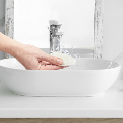 The product is shown in an exemplary application