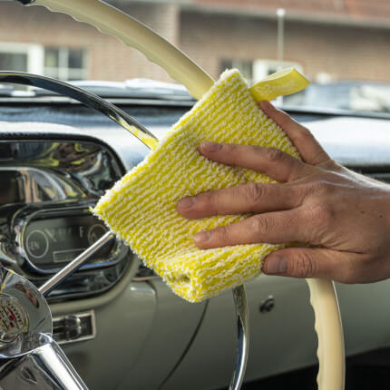 The product is shown in an exemplary application