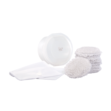 Make-up Removal Pads with wash pouch, seven-pack